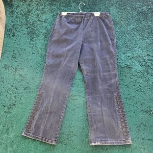 DENIN 24/7‎ Stylish Blue Flare Jeans for Women